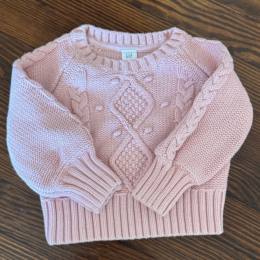 GAP Blush Cable Knit Women's Sweater